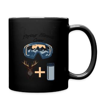 Flying Hirsch - Tasse einfarbig - Schwarz - Rechts