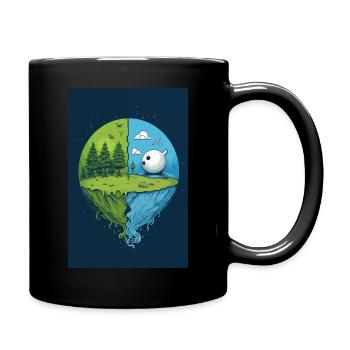 Sweet Planet Earth Design Changement climatique - Mug uni - noir - Droite