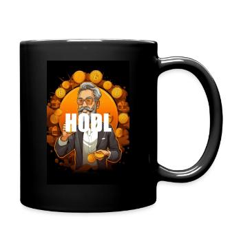 Conception de la blockchain Hodl Bitcoin Crypto - Mug uni - noir - Droite