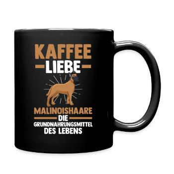 Belgischer Schäferhund Hund Kaffee Malinois - Tasse einfarbig - Schwarz - Rechts