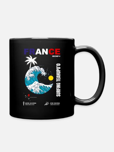 SURFING TEAHUPO'O - Mug uni - noir