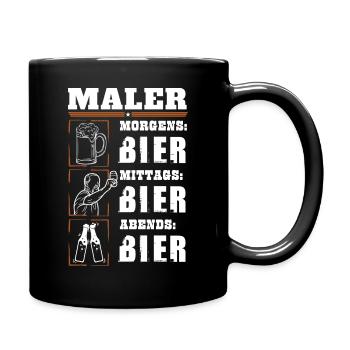 Mon quotidien de peintre - Mug uni - noir - Droite