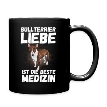 Chien Bull Terrier - Mug uni - noir - Droite