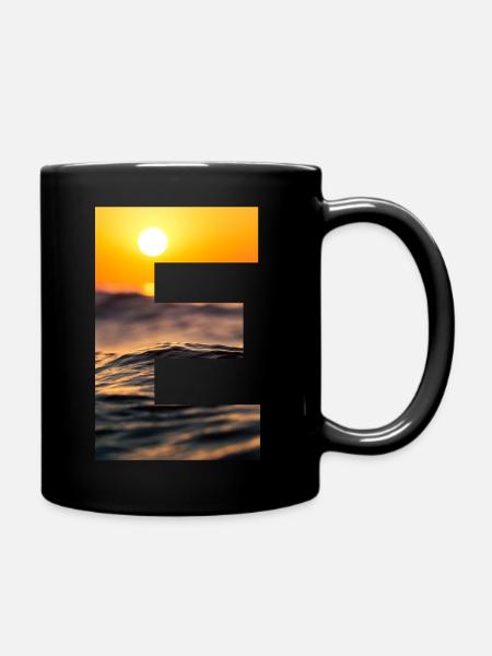 E - Tasse einfarbig - Schwarz