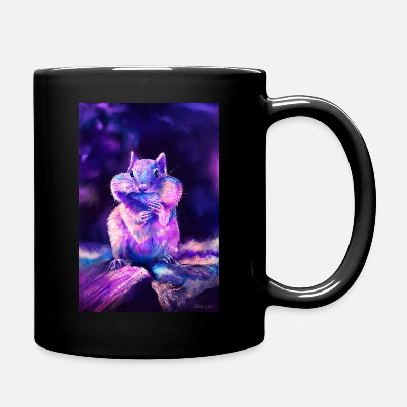 Écureuil magique - Illustration - Mug uni - noir