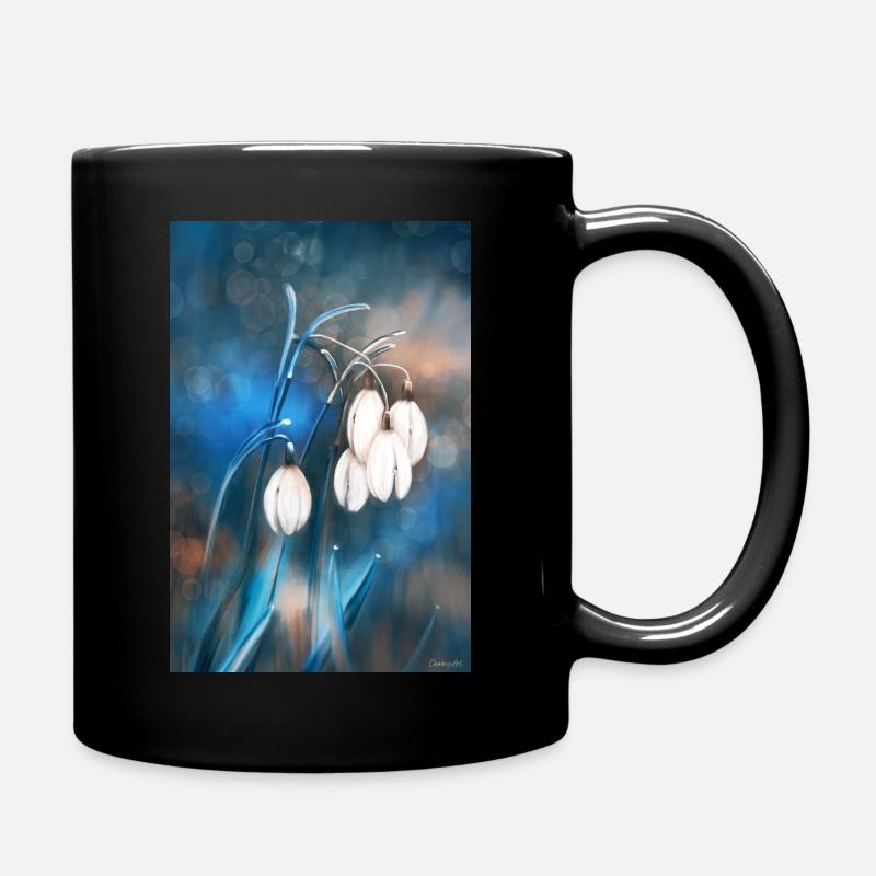 Magisches Schneeglöckchen - Tasse einfarbig - Schwarz