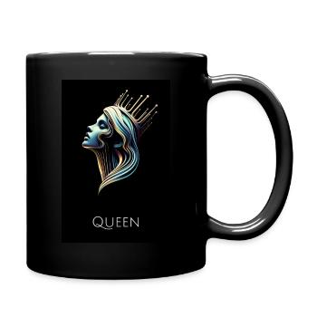 Queen | weiblicher Archetyp - Tasse einfarbig - Schwarz - Rechts