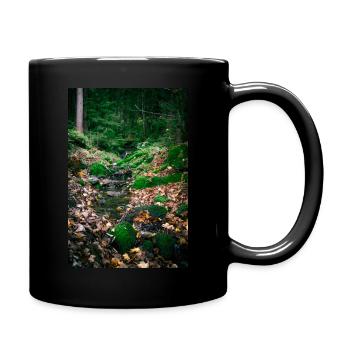 Waldbach - Tasse einfarbig - Schwarz - Rechts