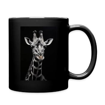 Wild Giraffe 4 - Tasse einfarbig - Schwarz - Rechts