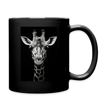 wild giraffe 2 - Tasse einfarbig - Schwarz - Rechts