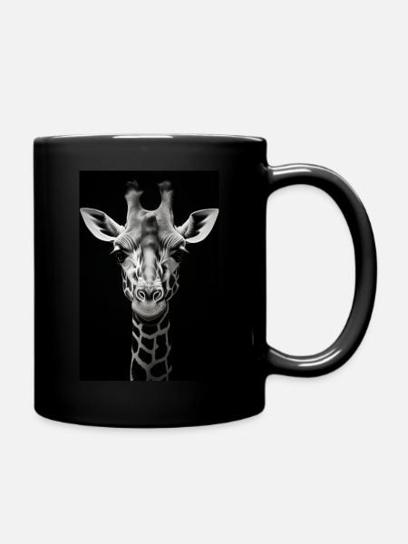 wild giraffe 2 - Tasse einfarbig - Schwarz