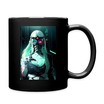 Cyborg - Tasse einfarbig - Schwarz - Rechts