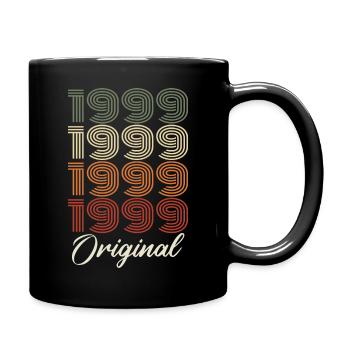 1999 Original Vintage Geburtstagsgeschenk 1999 - Tasse einfarbig - Schwarz - Rechts