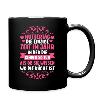 Mom Mother's Day Mom - Full Colour Mug - black - Right