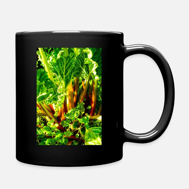 Rhabarber - Tasse einfarbig - Schwarz
