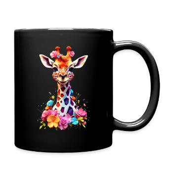 Giraffe V1 24 02 - Tasse einfarbig - Schwarz - Rechts