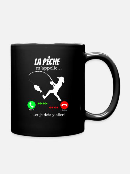 La pêche m'appelle - Mug uni - noir