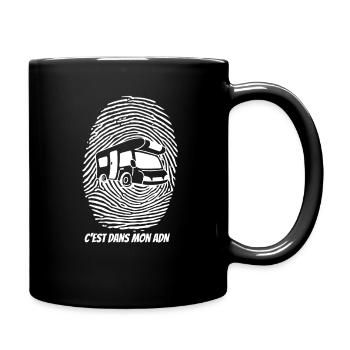Reisemobil-DNA - Tasse einfarbig - Schwarz - Rechts