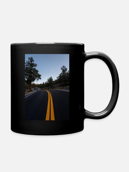 Califonia Snake Road - Full Colour Mug - black