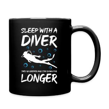 Sleep With A Diver - Full Colour Mug - black - Right