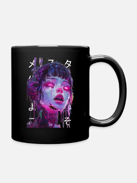 Virtual Influencer 02 - Full Colour Mug - black