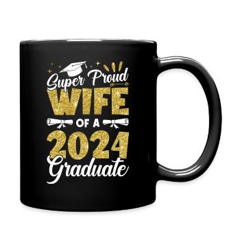 Fière épouse d’un étudiant diplômé de l’université 2024 - Mug uni - noir - Droite
