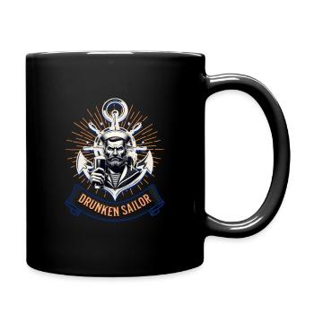 Drunken Sailor - Tasse einfarbig - Schwarz - Rechts