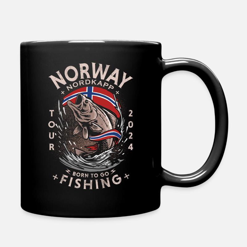 NORVÈGE PÊCHE - Cap Nord - 2024 - Mug uni - noir