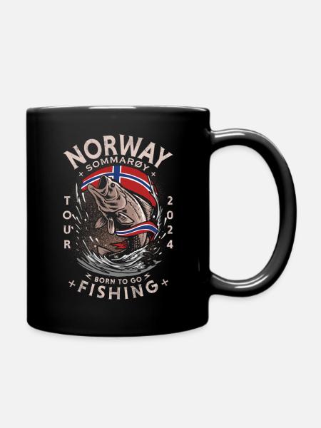 NORWAY FISHING - Sommarøy - 2024 - Full Colour Mug - black