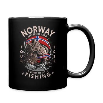 NORWAY FISHING - Nordkapp - 2025 - Tasse einfarbig - Schwarz - Rechts