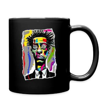 Lebendiges Stadtporträt - Tasse einfarbig - Schwarz - Rechts