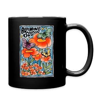 Blooming season - Full Colour Mug - black - Right