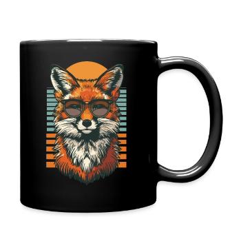 The Cool Fox - Full Colour Mug - black - Right