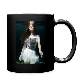 chat comique a lunette mimi - Mug uni - noir - Droite
