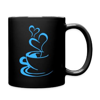 Blue Coffee Mug - Full Colour Mug - black - Right