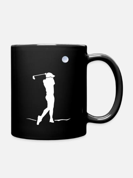 Motiv Golf dein Sport - Tasse einfarbig - Schwarz