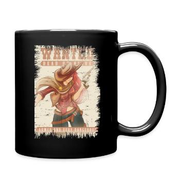 Poster Ricercato Wanted Dead or Alive ragazza - Full Colour Mug - black - Right