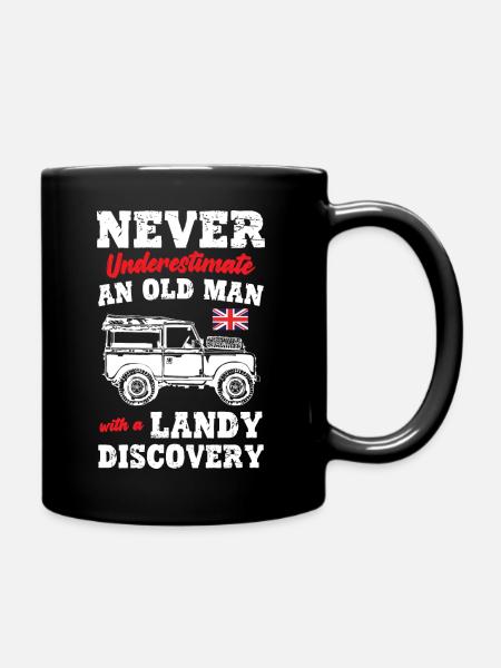 NE SOUS-ESTIMEZ JAMAIS UN VIEIL HOMME AVEC UNE DÉCOUVERTE - Mug uni - noir