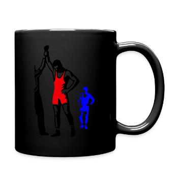Ringer - Tasse einfarbig - Schwarz - Rechts