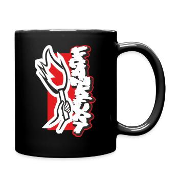 Frankfurt Pyro - Tasse einfarbig - Schwarz - Rechts