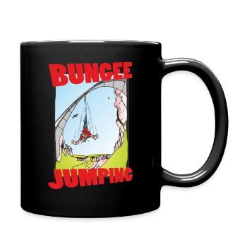 Bungee Jumping - Tasse einfarbig - Schwarz - Rechts