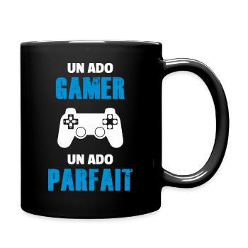 ado gamer / ado parfait / adolescent / enfants - Mug uni - noir - Droite