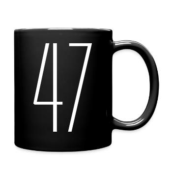 47 - Tasse einfarbig - Schwarz - Rechts