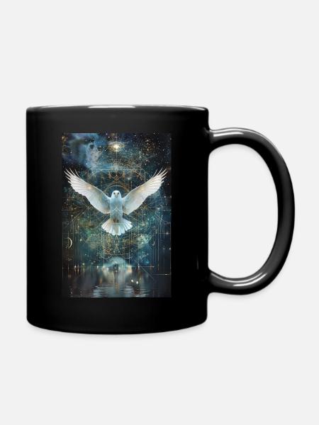 Heilige Geometrie - Tasse einfarbig - Schwarz