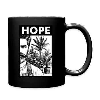 Les plantes sont notre espoir - Mug uni - noir - Droite