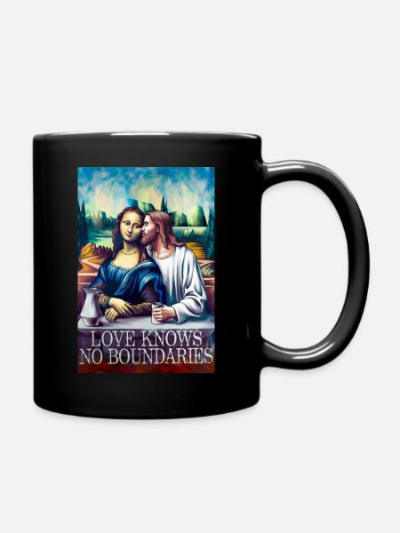 Love knows no boundaries - Tasse einfarbig - Schwarz