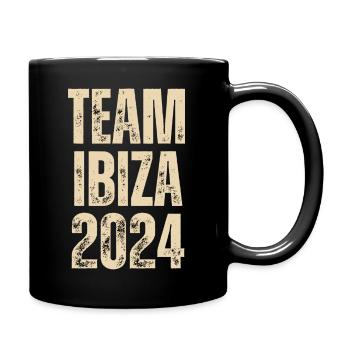 TEAM IBIZA 2024 - Tasse einfarbig - Schwarz - Rechts