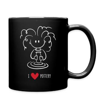 J’adore la poterie - Pour les fans de céramique et de poterie - Mug uni - noir - Droite