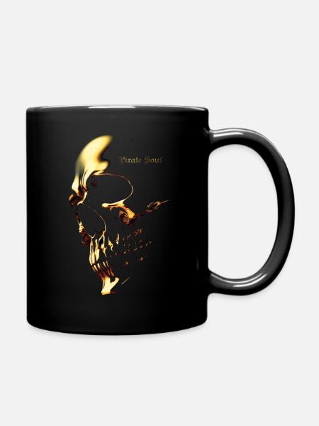 Goldskull - Full Colour Mug - black