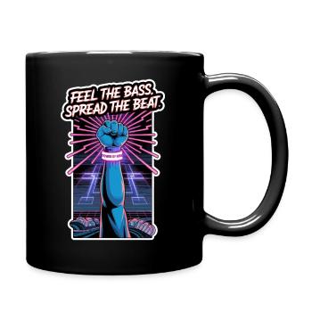 POWER OF RAVE - Full Colour Mug - black - Right